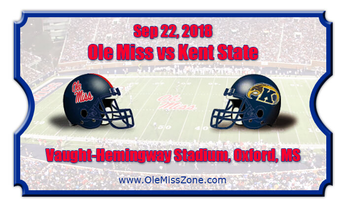 Ole Miss Rebels vs Kent State Golden Flashes Football ...