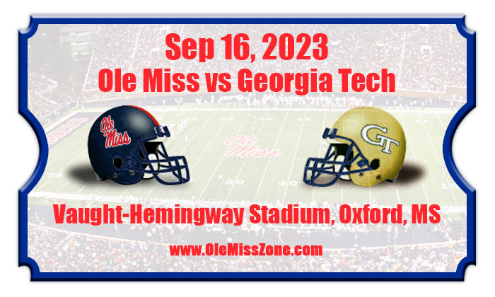 Ole Miss Rebels vs Georgia Tech Yellow Jackets Football Tickets | 09/16/23